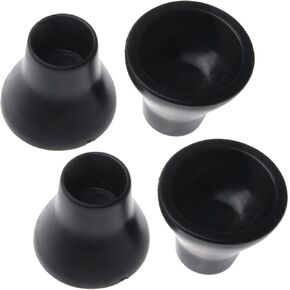 luzen 4Pcs Rubber Golf Ball Retriever Ball Picker Ball Grabber Suction Cup Golf Ball Pick Up Cup Golf Putter Accessories for Men and Women, Black