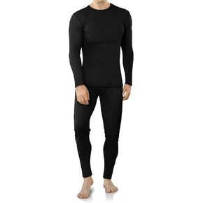 VZV Thermal Underwear for Men Long Johns for Men Soft Mens Thermals Top and Bottom Set Fleece Lined Base Layer Men for Winter in Kuwait