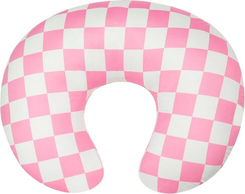 Nursing Pillow Cover, Ultra Soft Case for Baby Boy and Girls, Stretchy Removable Slipcover for Breastfeeding Pillows, Green Checkerboard Grid in Saudi Arabia