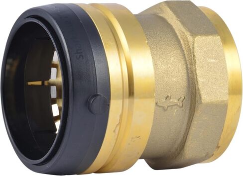 SharkBite 2 Inch FNPT Adapter, Push to Connect Brass Plumbing Fitting, PEX Pipe, Copper, CPVC, PE-RT, HDPE, UXL115450F in Saudi Arabia