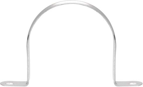 uxcell 67mm(2.6") Rigid Pipe Strap, 2 Hole Tube Straps 201 Stainless Steel Tension Tube Clip Clamp 8pcs in Kuwait