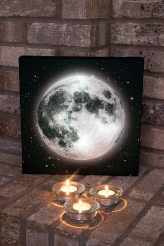Clever Creations 16 x 12 Inch Christmas LED Wall Canvas Art Home Decor, Light Up Battery Operated Snowy Winter Scene, Winter Path in Saudi Arabia