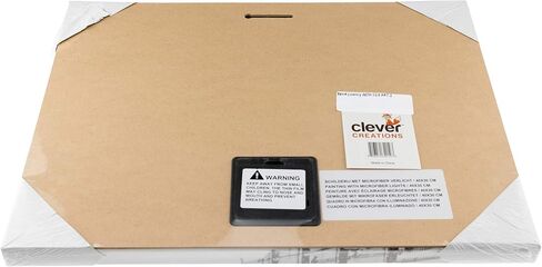 Clever Creations 16 x 12 Inch Christmas LED Wall Canvas Art Home Decor, Light Up Battery Operated Snowy Winter Scene, Winter Path in Saudi Arabia