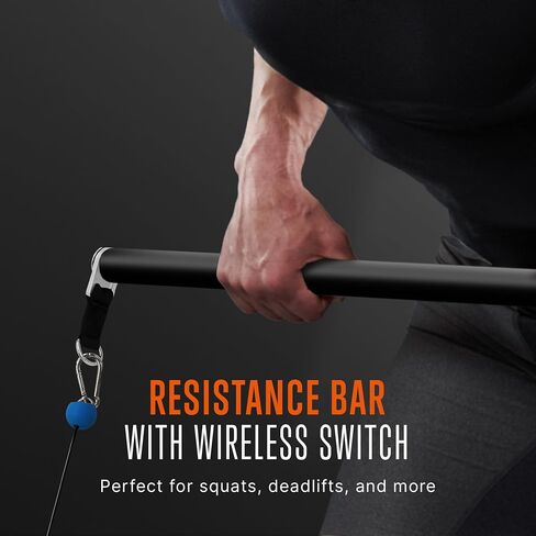 SQUATZ Apollo Board Mini: آلة كابل الصالة الرياضية المنزلية الذكية بمقاومة 150 رطل | مدرب وظيفي لتمارين الجسم بالكامل | معدات رياضية منزلية رقمية مع تطبيق مجاني (برتقالي) in Kuwait
