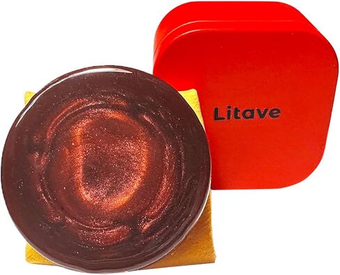 Litave Natural Rosin for Violin, Viola and Cello - High Quality, Low Dust, Easy to Use, Great String Accessory (Copper) in Kuwait