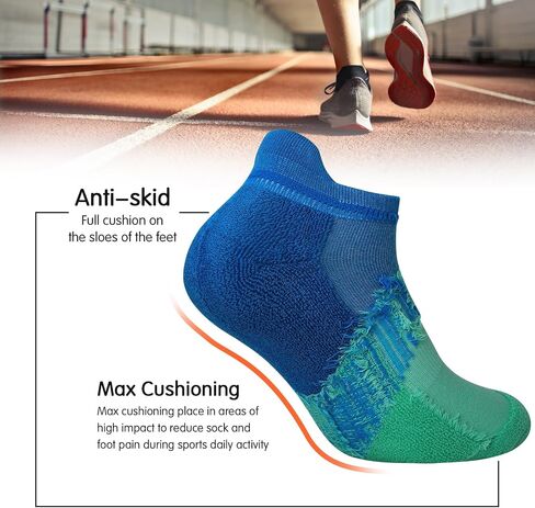 JOYNÉE Mens Athletic Ankle Sports Running Low Cut Socks for Men 6 Pairs in Kuwait