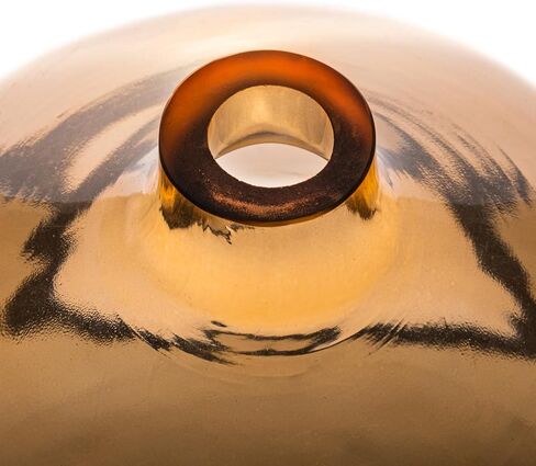 مزهرية زجاجية من بلومنجفيل، مقاس 7.0 بوصة طول × 7.0 بوصة عرض × 8.3 بوصة ارتفاع، أزرق in Kuwait