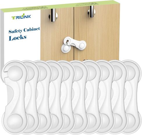 6 Pack Fridge Locks for Kids, Cabinet Locks Baby Proofing, Child Proof Refrigerator Lock, Door Locks for Kids Safety, Baby Locks for Cabinets and Drawers, Doors, Fridges, Freezers, Closets, Ovens in Saudi Arabia