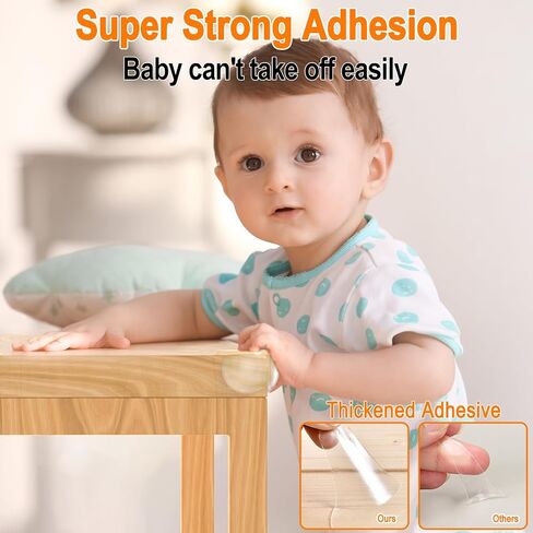 Corner Protector Baby Proof,E-PRONSE Upgraded Airbag T-Shaped Table Corner Protectors, Strong Sticky Clear Corner Protectors for Furniture 8Pcs in Saudi Arabia
