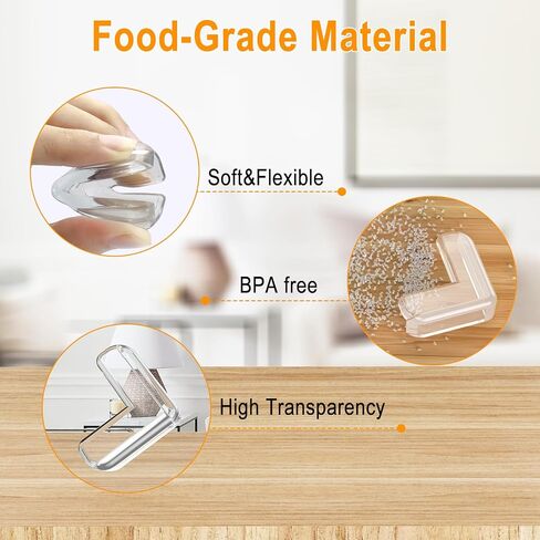 Corner Protector Baby Proof,E-PRONSE Upgraded Airbag T-Shaped Table Corner Protectors, Strong Sticky Clear Corner Protectors for Furniture 8Pcs in Saudi Arabia