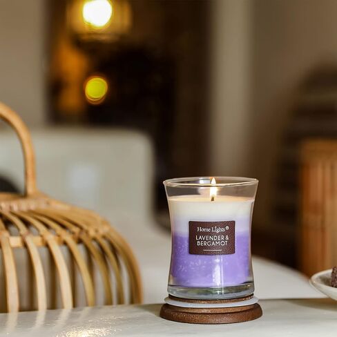 HomeLights 3-Layer Candles for Home Scented, 21.52 OZ Natural Soy Wax Scented Candles Burns Up to 100 Hours, Large Jar, Apple Cinnamon in Saudi Arabia