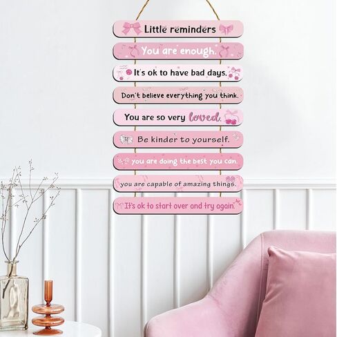 ديكور غرفة الأقواس الوردية للفتيات - اقتباسات ملهمة من Luvsweets لديكور جدار الفن الوردي لغرفة النوم البناتي ديكور فني للحائط لوحات خشبية معلقة للفتيات المراهقات والنساء في المنزل وغرفة النوم والنوم وديكور المنزل in Kuwait