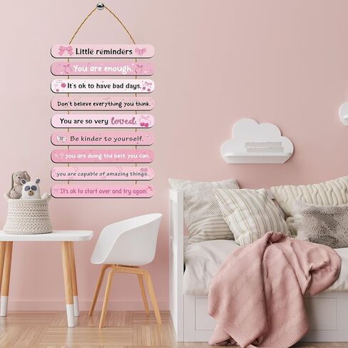 ديكور غرفة الأقواس الوردية للفتيات - اقتباسات ملهمة من Luvsweets لديكور جدار الفن الوردي لغرفة النوم البناتي ديكور فني للحائط لوحات خشبية معلقة للفتيات المراهقات والنساء في المنزل وغرفة النوم والنوم وديكور المنزل in Kuwait