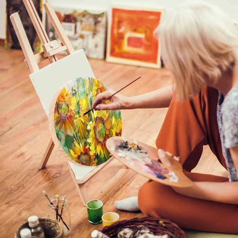 6 Pack 6 Inch Round Wooden Plaque, 3/4 Inch Thick Unfinished Wooden Circle Plaque, Natural Pine Wood Base for Craft Projects, Sign, Painting, Woodcarving, Engraving in Kuwait