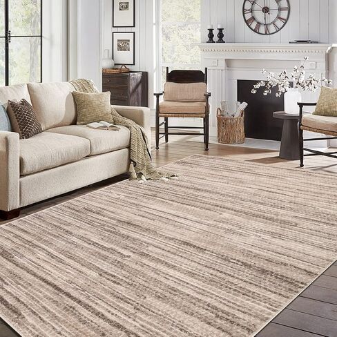 Superior Floral Ariza Runner Rug, 4' x 5' 7", Ivory Brown in Saudi Arabia