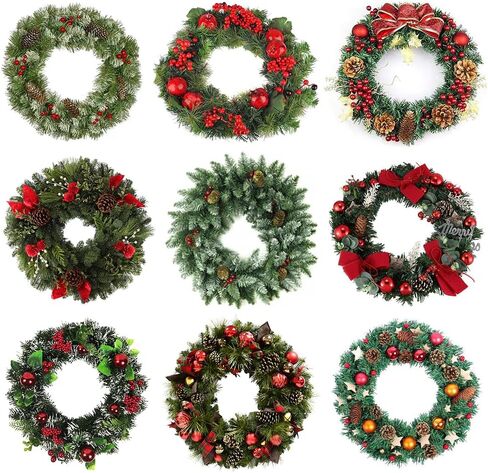 2 PCS Wire Wreath Frames,Metal Wreath Frame,Door Window Frame with Green Wreath,Wreath Forms for Crafts, Wire Wreath Making Rings for Halloween Wedding Garden Home Christmas Decoration(12 Inches) in Saudi Arabia