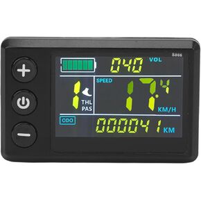 Alomejor Ebike LCD Display Meter for Electric Conversion Kit 24V 36V 48V 52V with LCD3 Controller