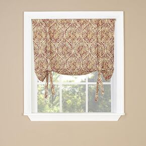TWILL & BIRCH LOLA ربط الستارة الستارة، 33 بوصة × 29 بوصة، صدئ