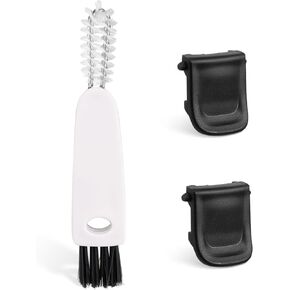 2pcs Clip for Gatorade GX Bottle with 3-in-1 Cup Lid Cleaning Brush, Replacement Water Bottle Lid Clasp Bottle Mouth Fastener to Fasten The Lid Accessories Compatible with Gatorade GX