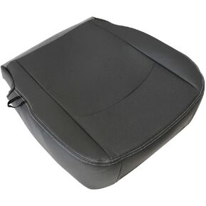 GXARTS Driver Bottom Replacement Seat Cover Dark Gray Compatible with Dodge Ram 1500 2500 3500 4500 5500 Laramie SLT with Leather Sport Power Wagon Single-Cab Crew-Cab Quad-Cab MegaCab 2010-2012