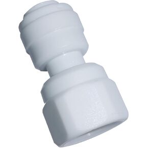 MALIDA 1/4" OD Tube x 7/16"-24 UNS Tube Push to Connect Fittings for Reverse Osmosis RO water filter System Faucet Adapter (pack of 10)
