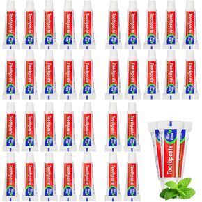 200 Tubes Bulk Travel Size Toothpaste,0.176 oz Extra Small Toothpaste Travel Size Bulk Mint Mini Disposable Toothpaste for Hotel,Guests,Homeless,Charity(Too Small, Only Good for Single Use)