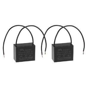 uxcell Ceiling Fan Capacitor CBB61 22uF 250V AC 2 Wires Metallized Polypropylene Film Capacitor 48x38x26mm for Electric Fan Pump Motor Generator 2Pcs
