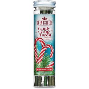 Scentsicles Candy Cane Forest Scented Christmas Ornaments with Hooks - 1 Bottle (6 Sticks Total)