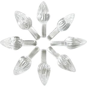 National Artcraft® Small Twist-Style Ceramic Christmas Tree Lights - Crystal Clear (144 Pcs)