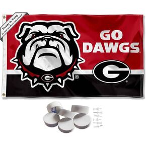 Georgia Bulldogs Go Dawgs Banner and Tapestry Wall Tack Pads