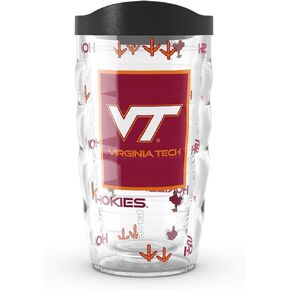 Tervis Virginia Tech Hokies - Overtime Made in USA Double Walled Insulated Tumbler Travel Cup Keeps Drinks Cold & Hot, 10oz, Classic