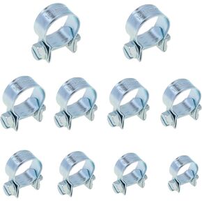 60 قطعة خرطوم حقن الوقود المشابك ، 10 أحجام 7-18 مللي متر خط الوقود المشبك قابل للتعديل مشبك أنابيب مجموعة متنوعة لأنابيب البنزين in Kuwait