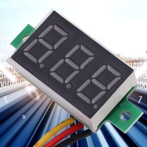 5pcs Mini Digital DC Voltmeter 0.36 Inch 3-Wire DC 0-100V LED Voltage Tester Meter 5 Colours,Voltmeter