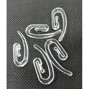 Transparent Hook for Curtain Channel/Track - Plastic - 200 Pieces
