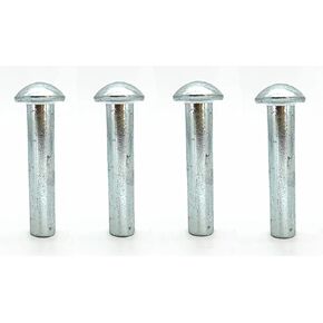Replacement Wood Stove Door Hinge Pins, 3/8" x 1 3/4", Solid Steel (Set of 4)