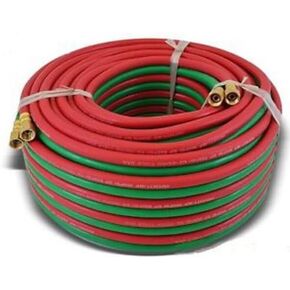Weldcote 316TX100 Twin Hose Grade T 3/16 X 100' BB Fittings
