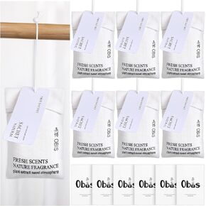 Nuanchu 6 Set Car Air Freshener Car Fragrance Scented Sachet for Drawers and Closet Long Lasting Sachet Bags Clothes Freshener Packet Cashmere Fragrance Sachets Gifts for Women Men Wardrobe