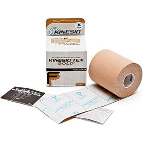Kinesio Taping - Elastic Therapeutic Athletic Tape Tex Gold FP - Beige – 3" x 5.5 Yards - 4 Pack