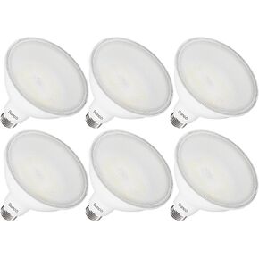 Sunco 6 Pack 2800 Lumens Outdoor Led Flood Light Waterproof PAR38 LED Bulb Dimmable, 20W=250W, 5000K Daylight, E26 Base, UL Listed