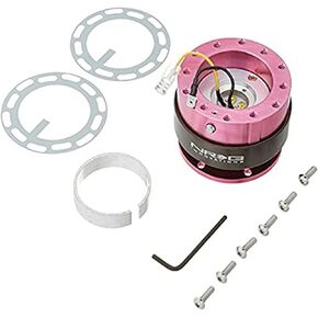 NRG Innovations NRG-SRK-200BL-TI Full T-6061 Aluminum Steering Wheel 6-bolt Hub Gen 2.0 Quick Release Adaptor Kit Blue