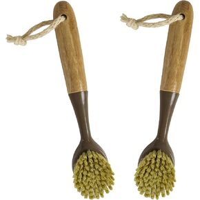 Bamboo Naturals Dish Scrubber Kitchen Brush, 2 Count in Saudi Arabia