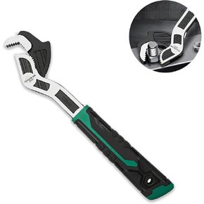 2PC Adjustable Wrench,Auto Size Adjusting Wrench,0.6"-1.38"(7-35MM) Self-Adjusting Quick Wrench,Multi-Size Spring Adjustable Wrench,Auto Size Rapid Wrench for Car,Bicycle,Plumbing Repairs