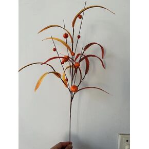 NeoL'artes Artificial Autumn Leaves Branches, 6 Pack, Home, Wedding, Halloween Decorations