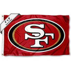 WinCraft San Francisco 49ers Large Outdoor 4 ft x 6 ft Flag and Banner