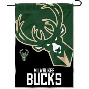WinCraft Milwaukee Bucks Double Sided Garden Flag