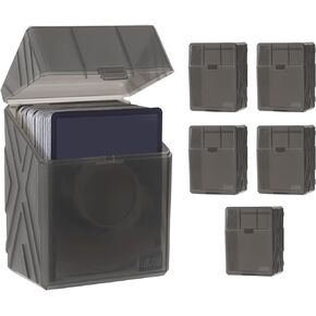 6-Pack Card Case, Plastic Card Case for Trading Cards, Sturdy Card Organizer for 90+ Sleeve Cards, Card Organizer for MTG, Sports Cards(Transparent) in Kuwait