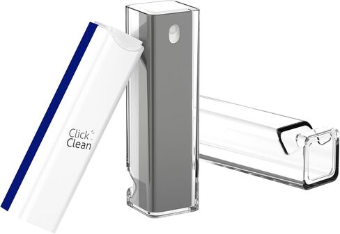 CLICK CLEAN Screen Cleaner, Fingerprint Proof Screen Cleaner Spray, All-in-One Cleaner with Microfiber, Shell and Phone Stand for All Phones, Laptop and Tablet Screens (Pink) in Kuwait