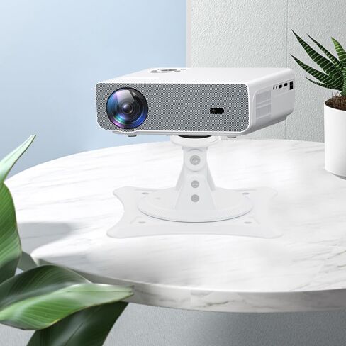 Multi-Angle Projector Stand, Aluminum Desktop Projector Stand Adjustable 360° Tilt for Mini Projector, Table Projector Stand with 1/4" Screw Used for Indoor/Outdoor in Saudi Arabia