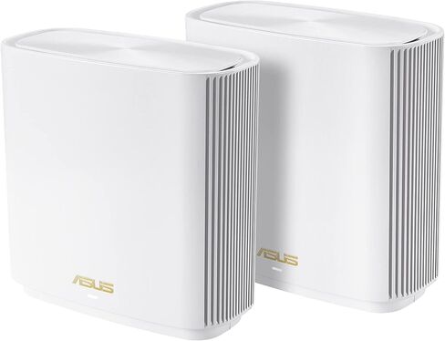 ASUS ZenWiFi Whole-Home Tri-band Mesh WiFi 6E System (ET8 3PK), Coverage up to 7,500 sq.ft, 6600Mbps, new 6GHz band, AiMesh, Lifetime Free Internet Security, Parental Control, EasySetup, Instant Guard in Saudi Arabia