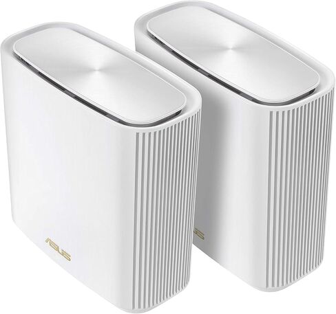 ASUS ZenWiFi Whole-Home Tri-band Mesh WiFi 6E System (ET8 3PK), Coverage up to 7,500 sq.ft, 6600Mbps, new 6GHz band, AiMesh, Lifetime Free Internet Security, Parental Control, EasySetup, Instant Guard in Saudi Arabia
